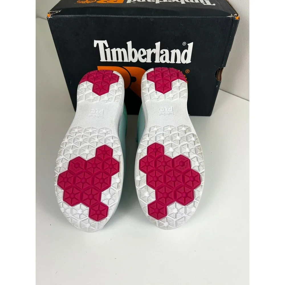 Timberland‎ Pro Drivetrain Womens Light Blue Anti Fatigue Work Shoes Size 7.5